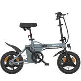 ESKUTE F100 Electric Bike with 14-inch Tires, 250W Motor, 36V 9AH Battery, Mechanical Disc Brakes - Gray